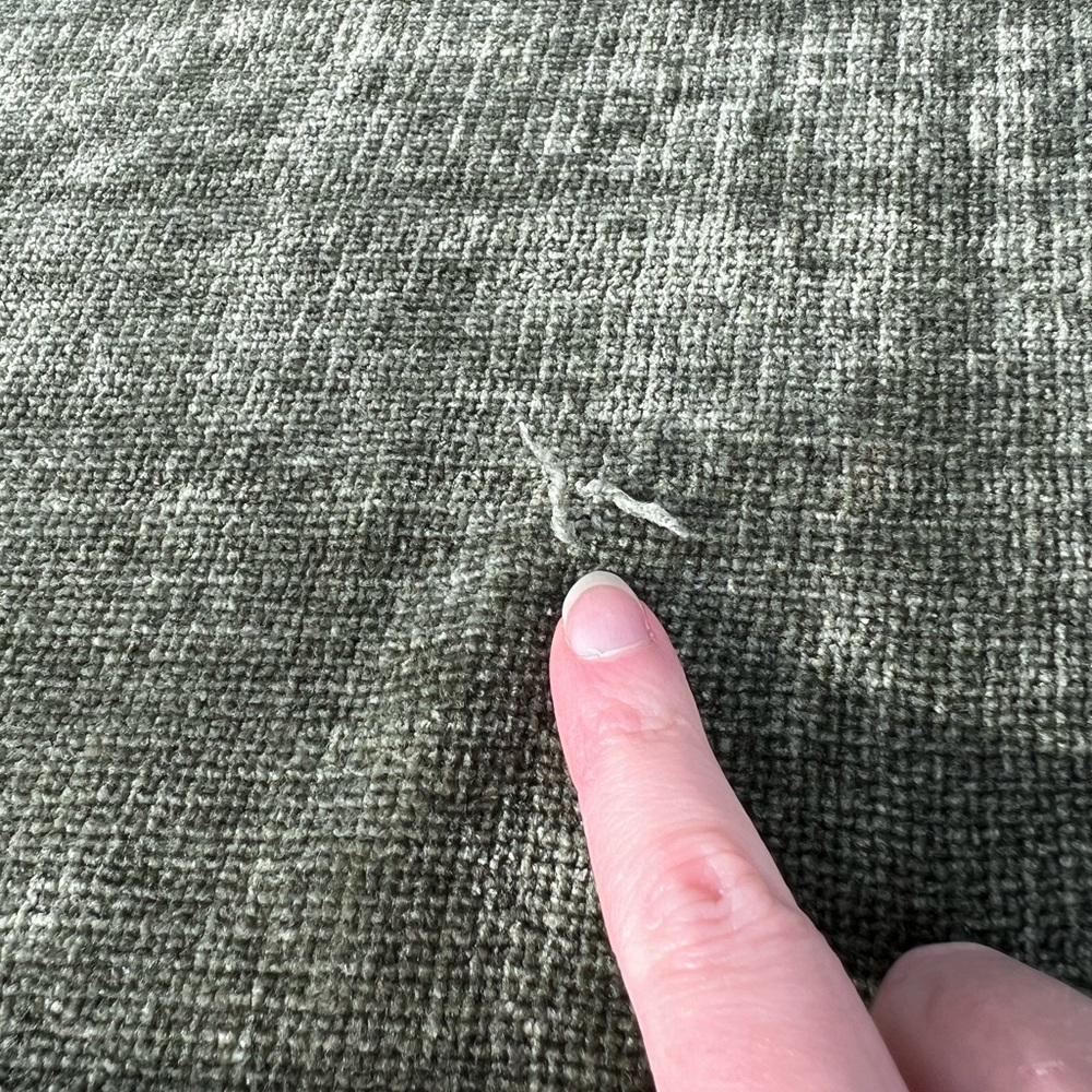 Olive Green Chenille Throw Blanket - Picture 15 of 16